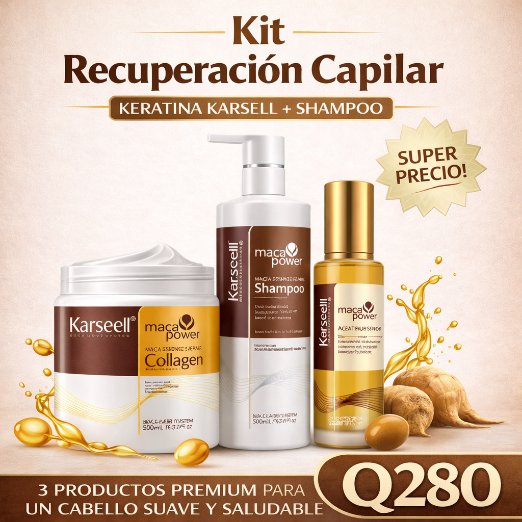 Kit Recuperación Capilar || Keratina Karsell + Shampoo
