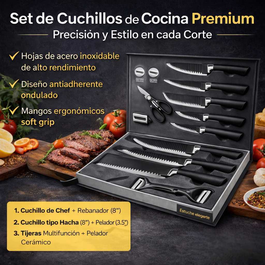 Set de Cuchillos de Cocina Premium