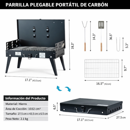 Parrilla portátil 8 piezas G