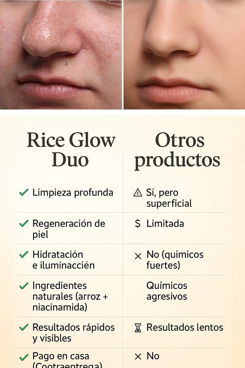 Combo 2x1 Premium; Exfoliante Arroz Blanco + Arroz Negro