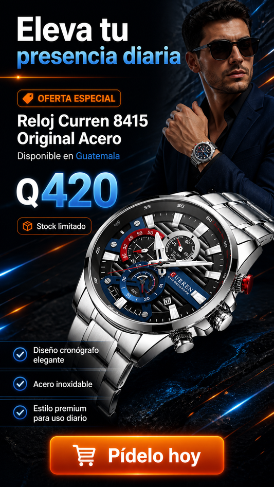 Reloj Curren 8415 Original de Acero
