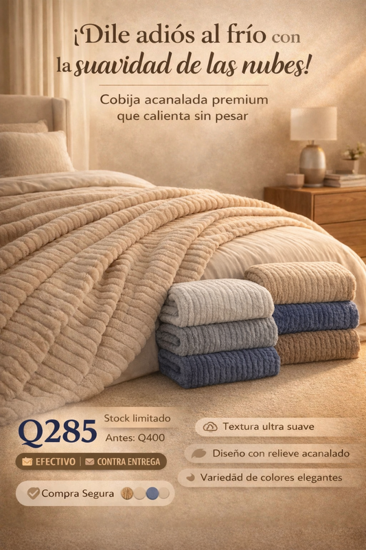 Cobija Textura de Ensueño Premium