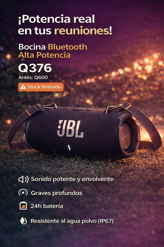 Bocina Bluetooth Tipo Xtreme || Sonido Potente y Portátil