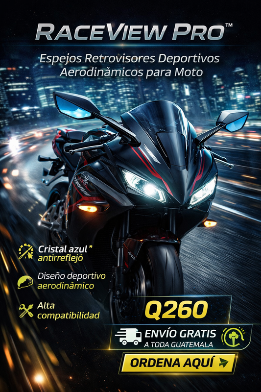 RACEVIEW PRO™ || Espejos Retrovisores Deportivos Aerodinámicos para Moto