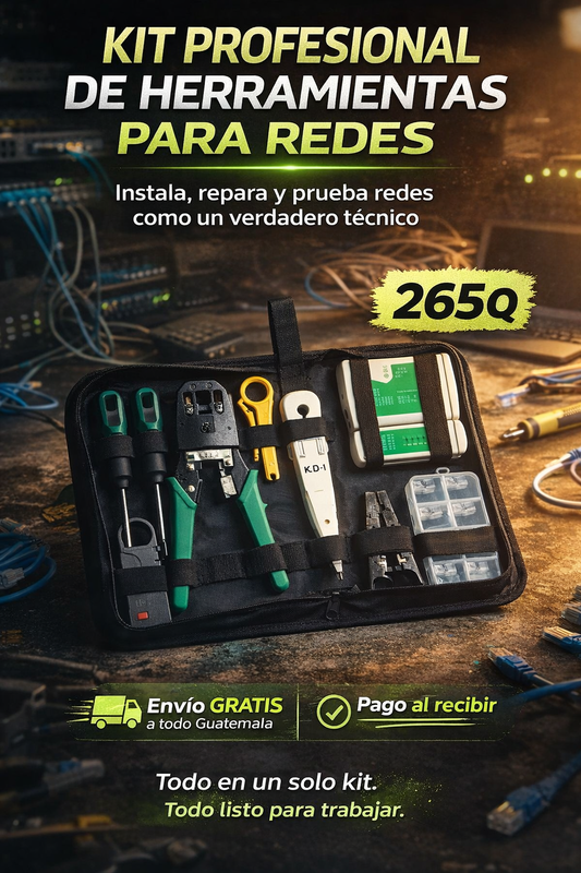 Kit Profesional de Herramientas para Redes