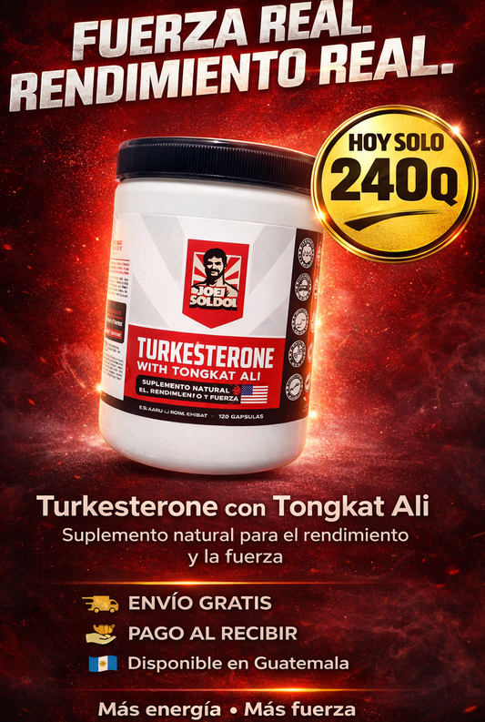 Turkesterone con Tongkat Ali || Suplemento natural para el rendimiento y la fuerza