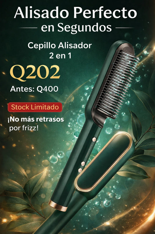 Cepillo Alisador Eléctrico ProGlow 2 en 1