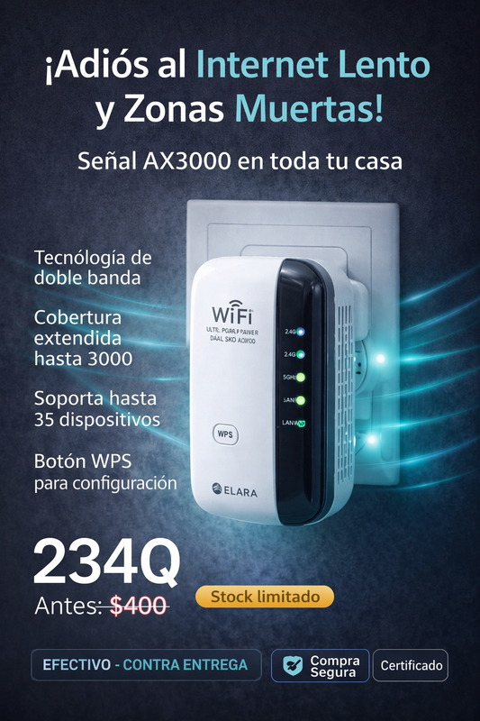 Amplificador WiFi Repetidor AX3000