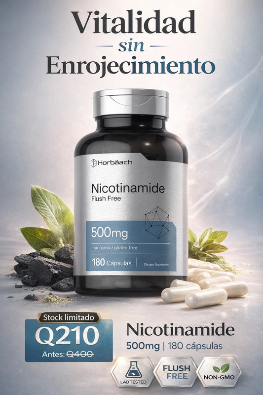 Cápsulas de Nicotinamida 500mg (Vitamina B3)