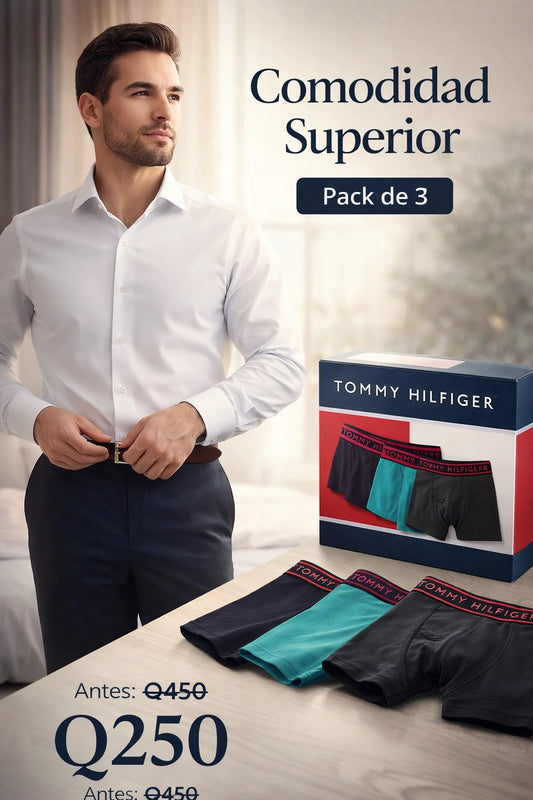 Bóxer para Caballero x 3 unidades