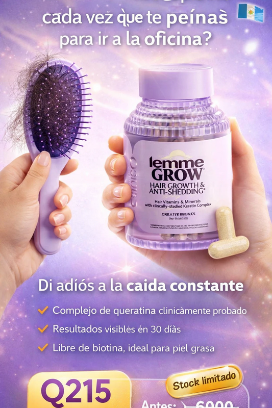 Lemme Grow Crecimiento del Cabello y Anticaída – 60 Cápsulas