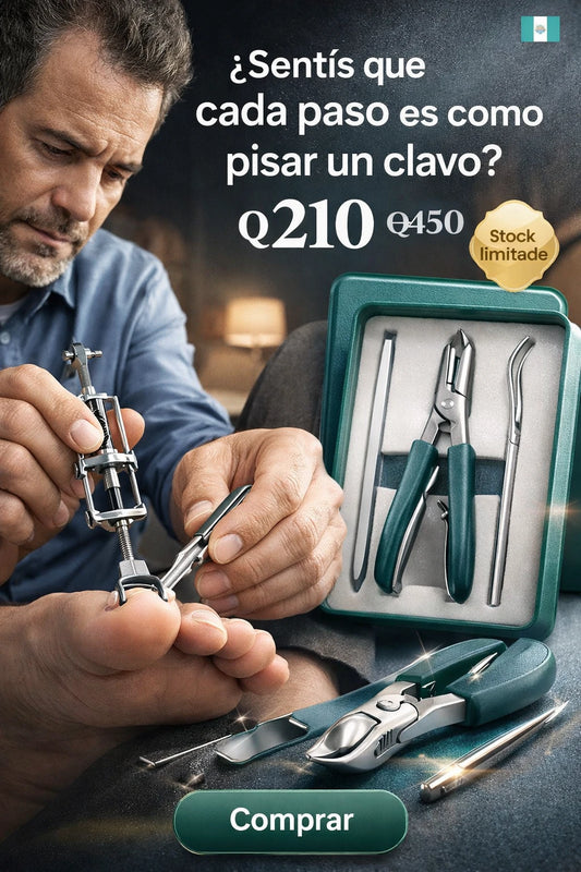 Corta Uñas Profesional Grado Médico || Kit Manicure & Pedicure de Precisión