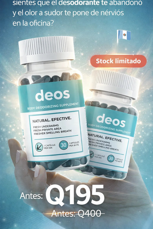 DEOS® 30 Caps || Desodorante Interno Natural