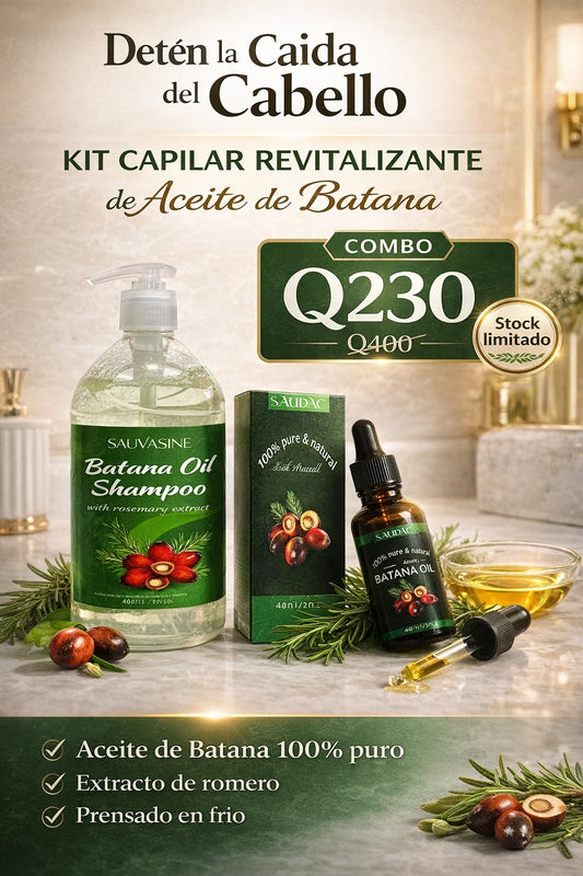 Combo Shampoo + Aceite de Batana Reparación Capilar