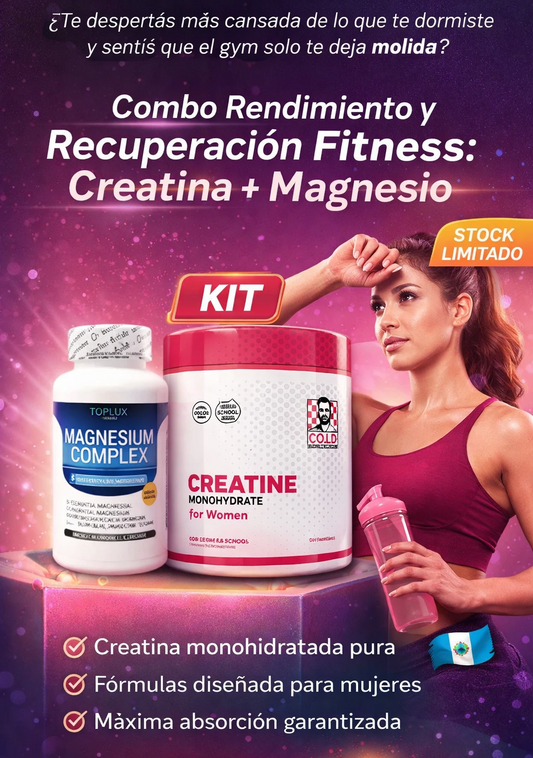 Combo rendimiento y recuperación Fitness || Creatine For Women + Magnesium Complex
