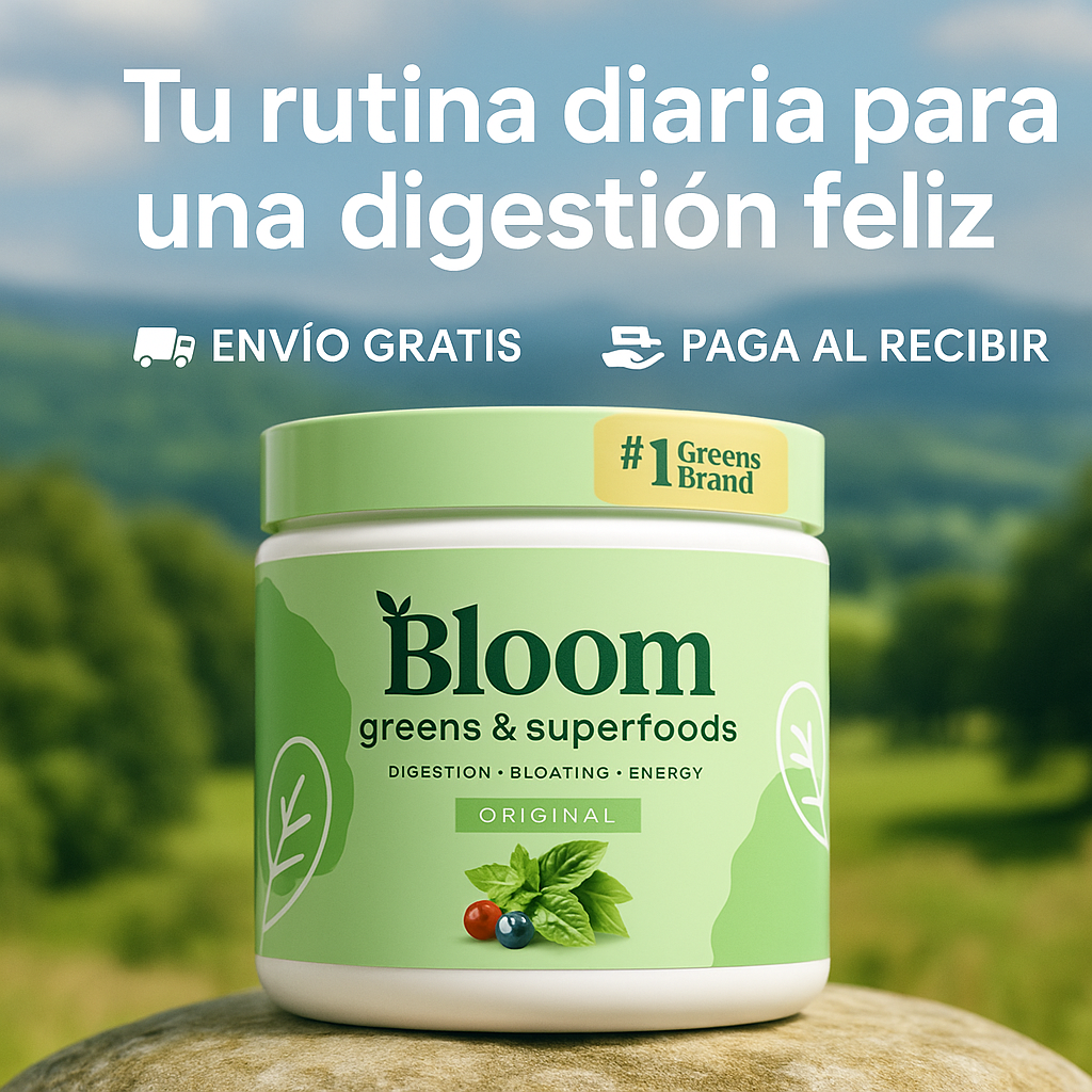 BLOOM NUTRITION || SUPLEMENTO PARA LA DIGESTIÓN Y LA ENERGÍA NATURAL.