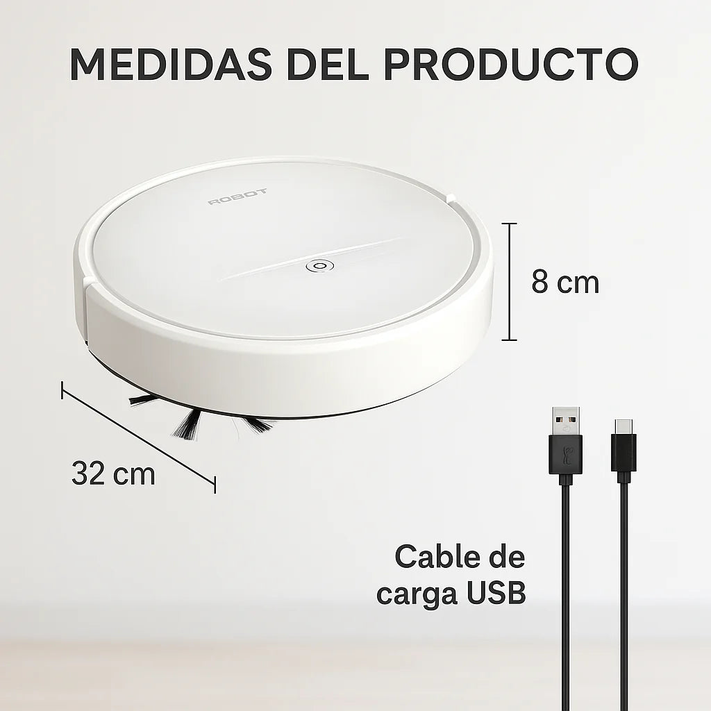 Cleanme® Aspiradora Robot | Limpia tu hogar sin mover un dedo