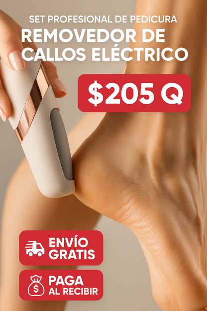 Pedi Spa Set Profesional || Lima Eléctrica Inalámbrica Antidurezas-Talones suaves, cuidados y sin grietas.