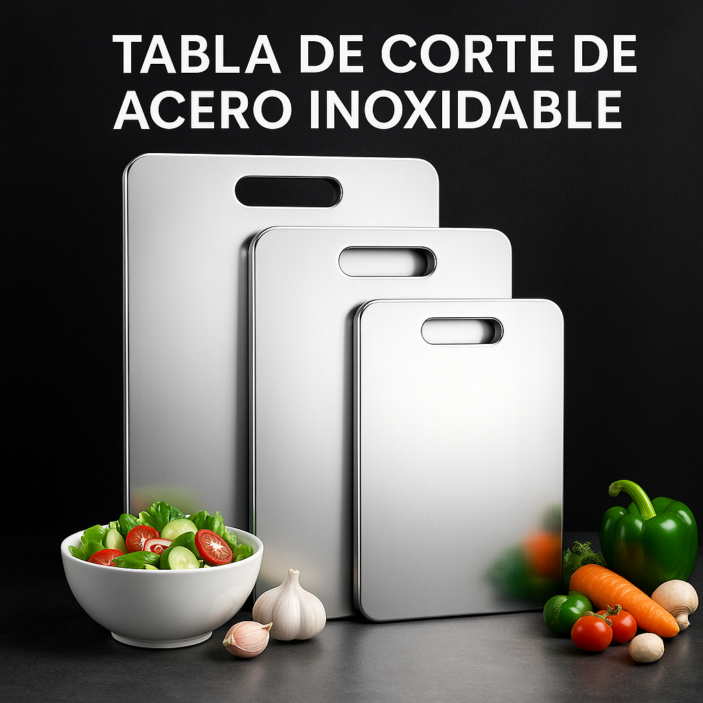 DURINOX || TABLA DE CORTE PREMIUM ACERO INOXIDABLE