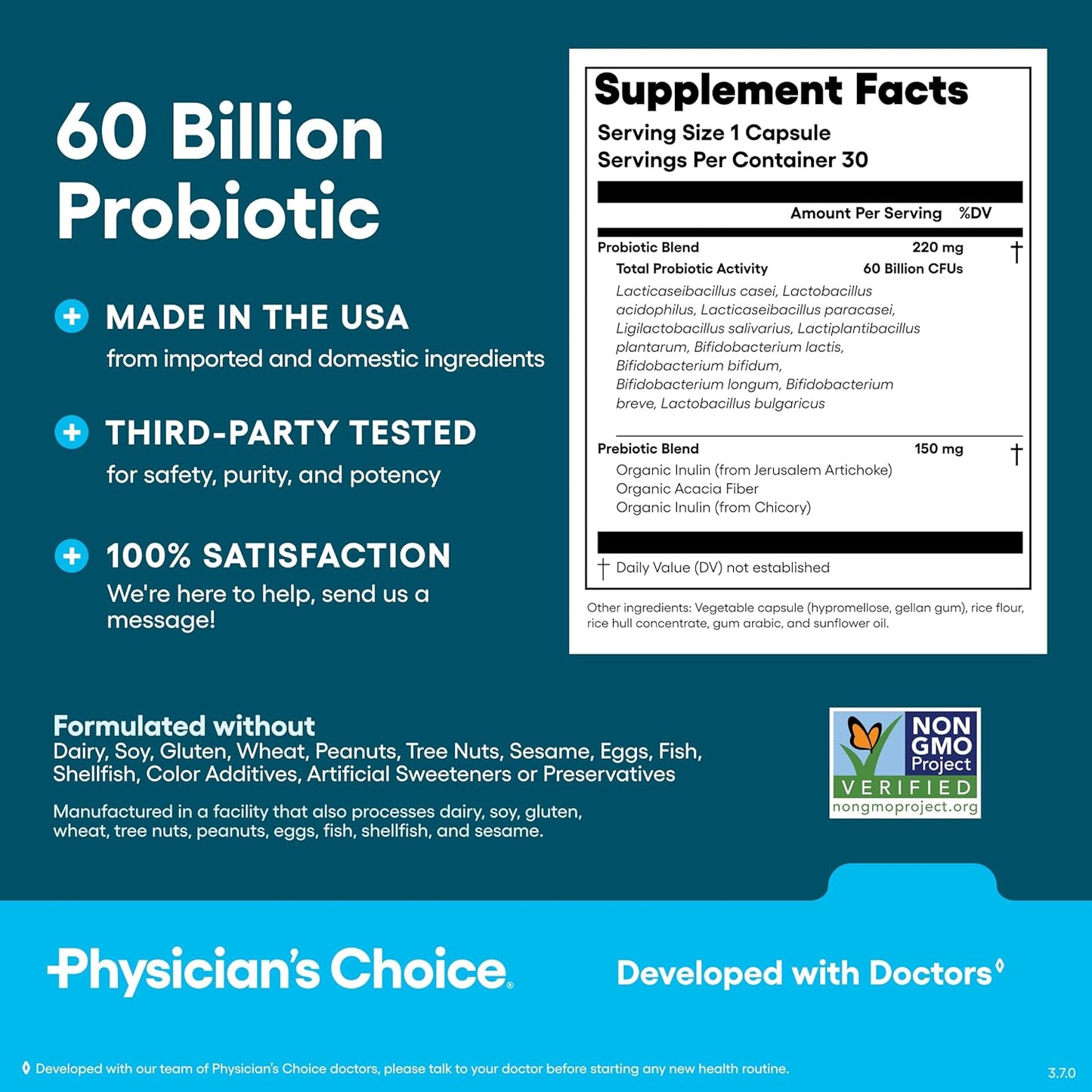 60 Billions Probiotics || Soporte Digestivo Avanzado