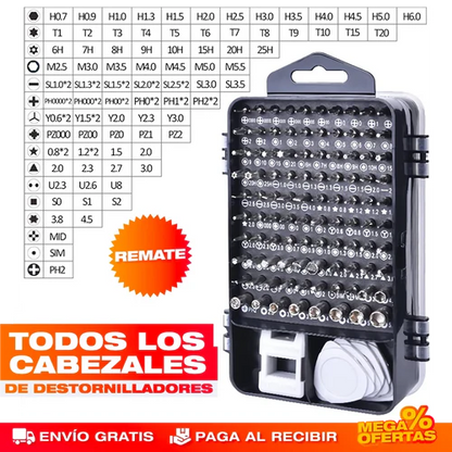 Kit Profesional de Destornilladores de Precisión || Multiherramienta
