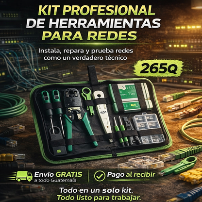 Kit Profesional de Herramientas para Redes