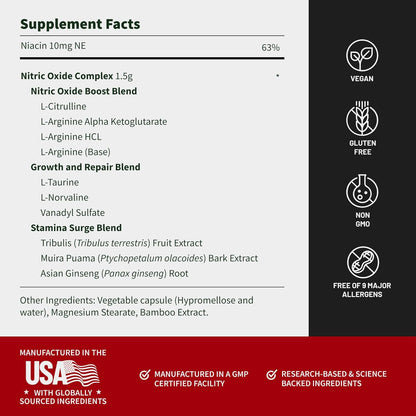 Nitric Oxide Booster || Energía, rendimiento y recuperación para tu rutina diaria.