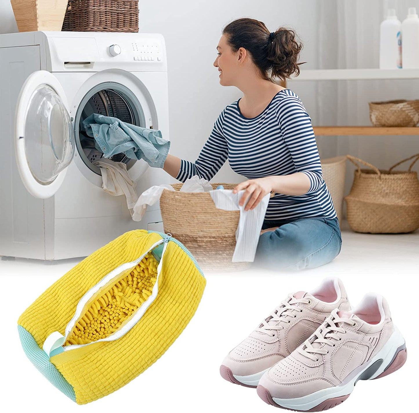 Bolsa Protectora para Lavar Zapatos en Lavadora