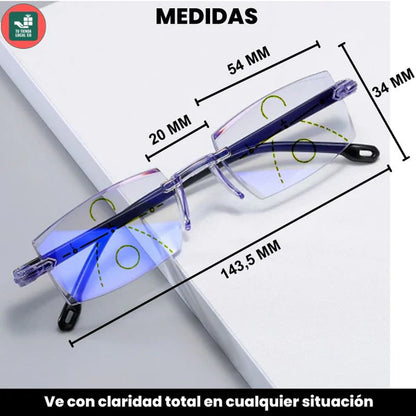 2x1 | GAFAS MULTIFOCALES INTELIGENTES TR90 |  CON ZOOM AUTOMÁTICO, PROTECIÓN DE LUZ AZUL Y EFECTO FOTOCROMÁTICO