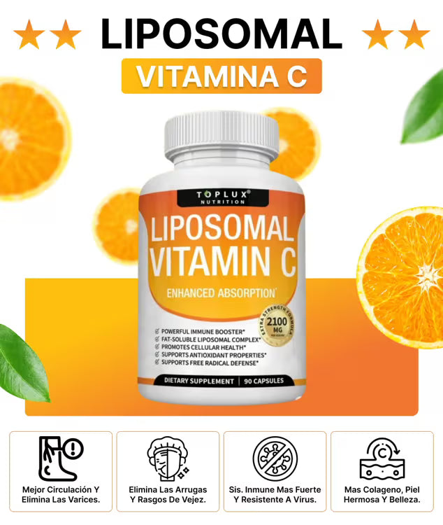 🔥2X1🔥Toplux Liposomal Vitamin C || Absorción Avanzada