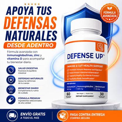 DEFENSE UP™ | Fórmula Avanzada Para Tu Bienestar Diario Desde Adentro