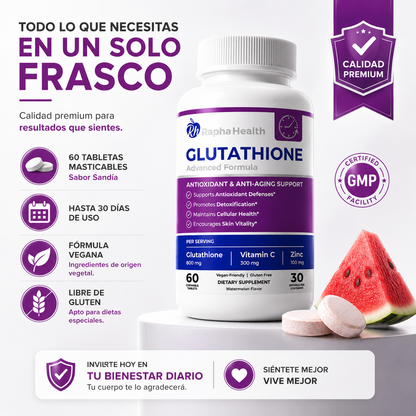 GLUTATHIONE ADVANCED™  Protección Antioxidante Avanzada para tu Bienestar Diario