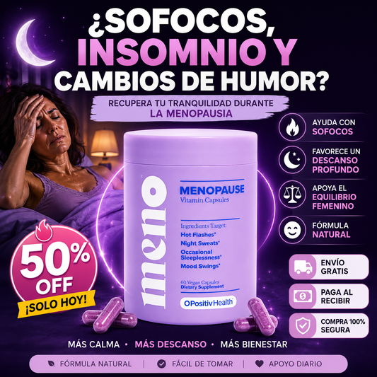 MENO BALANCE™ Apoyo Natural Para Una Menopausia Más Tranquila y Equilibrada