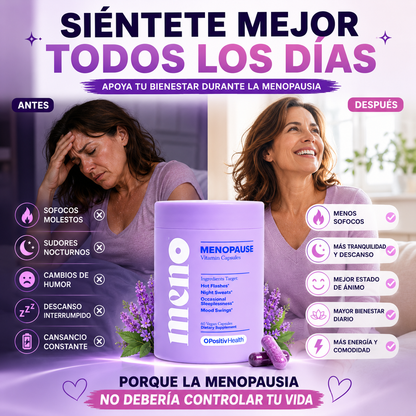 MENO BALANCE™ Apoyo Natural Para Una Menopausia Más Tranquila y Equilibrada