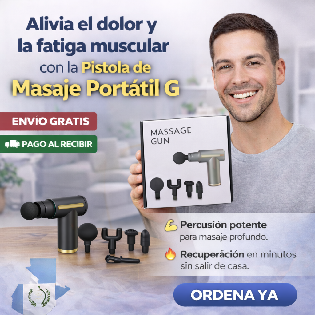 Pistola de Masaje Portátil G || Alivio Muscular Profundo