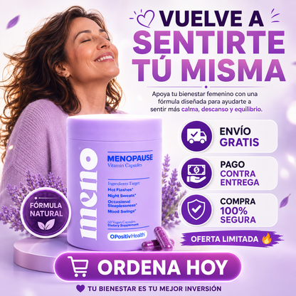 MENO BALANCE™ Apoyo Natural Para Una Menopausia Más Tranquila y Equilibrada