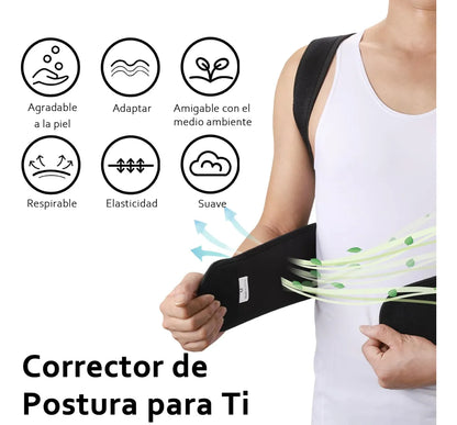 Corrector de Postura Unisex con Ventilación