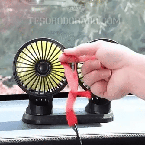 Ventilador Doble 360° para Carro ||  Frescura Inteligente