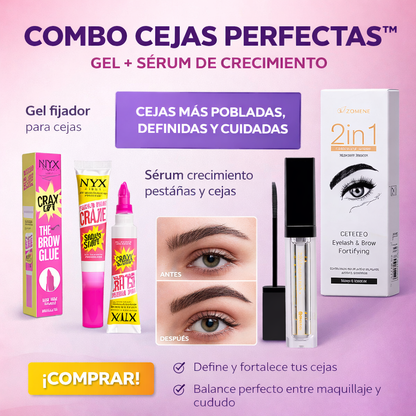 Combo Cejas Perfectas™ || Gel Fijador + Sérum de Crecimiento CDC
