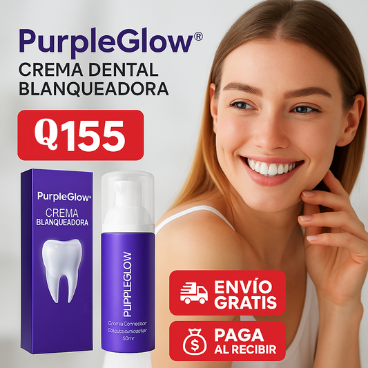 ⭐ PurpleGlow® || Crema Dental Blanqueadora