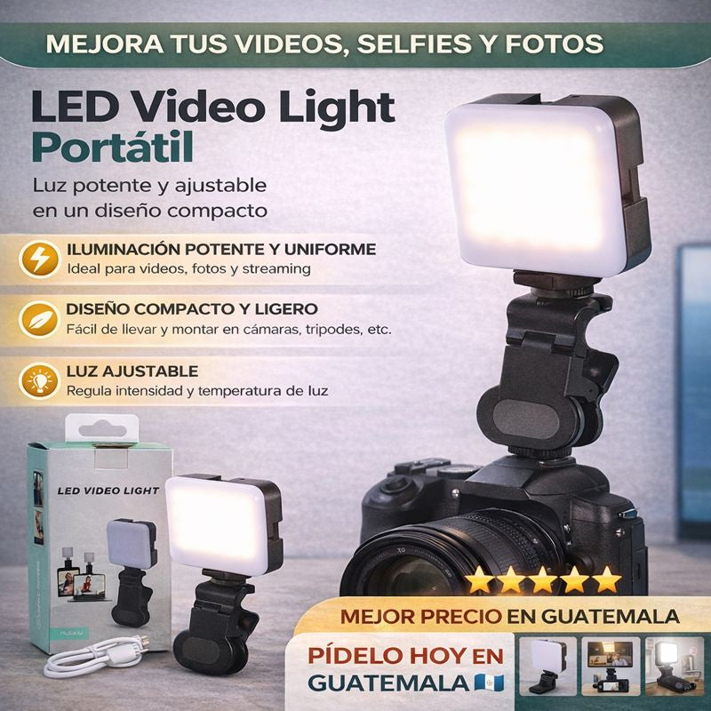 LED Video Light Portátil Profesional