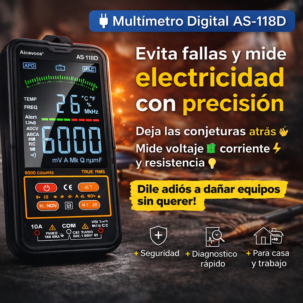 Multímetro Digital || Precisión y seguridad para medir electricidad sin errores